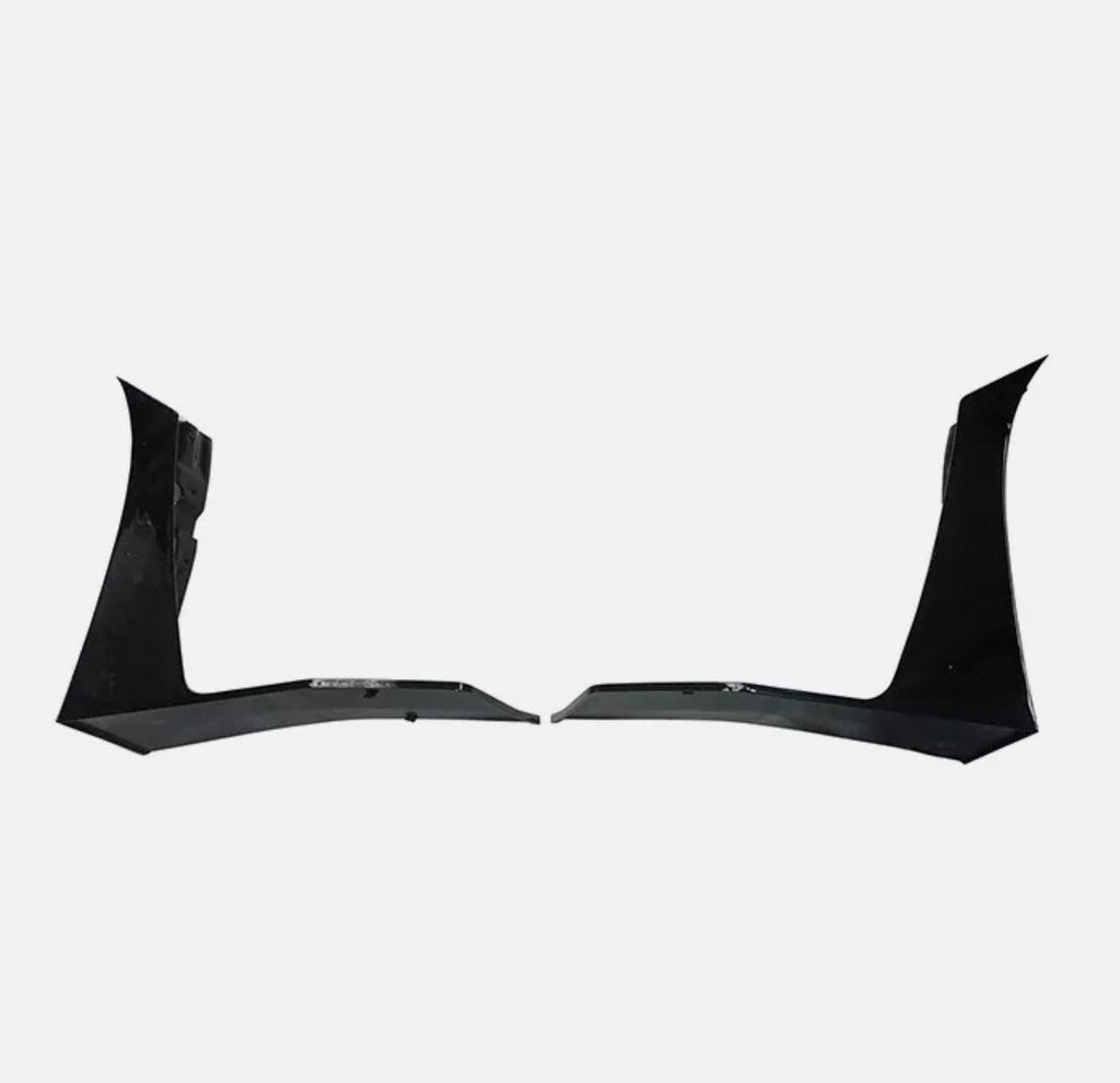 NINTE Front Bumper Lip Corner Winglet 2Pcs for Ford Mustang GT500 2015 - 2021 Front Lower Protector ABS Painted Gloss Black Splitter - NINTE