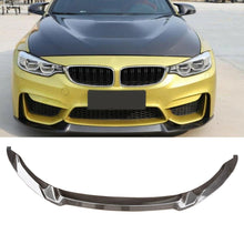 Laden Sie das Bild in den Galerie-Viewer, NINTE For 2015 - 2020 Fits BMW F80 M3 F82 F83 M4 1 Piece Style Front Bumper Lip Front Lower Diffuser - NINTE
