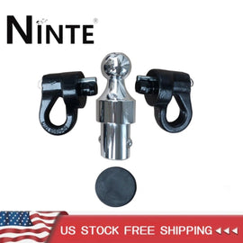 NINTE For 2013 - 2024 Ford F250 F350 F450 & 2016 - 2024 Chevrolet Silverado GMC Sierra Nissan Titan XD 60692 Puck System Gooseneck Hitch Ball Kit - NINTE