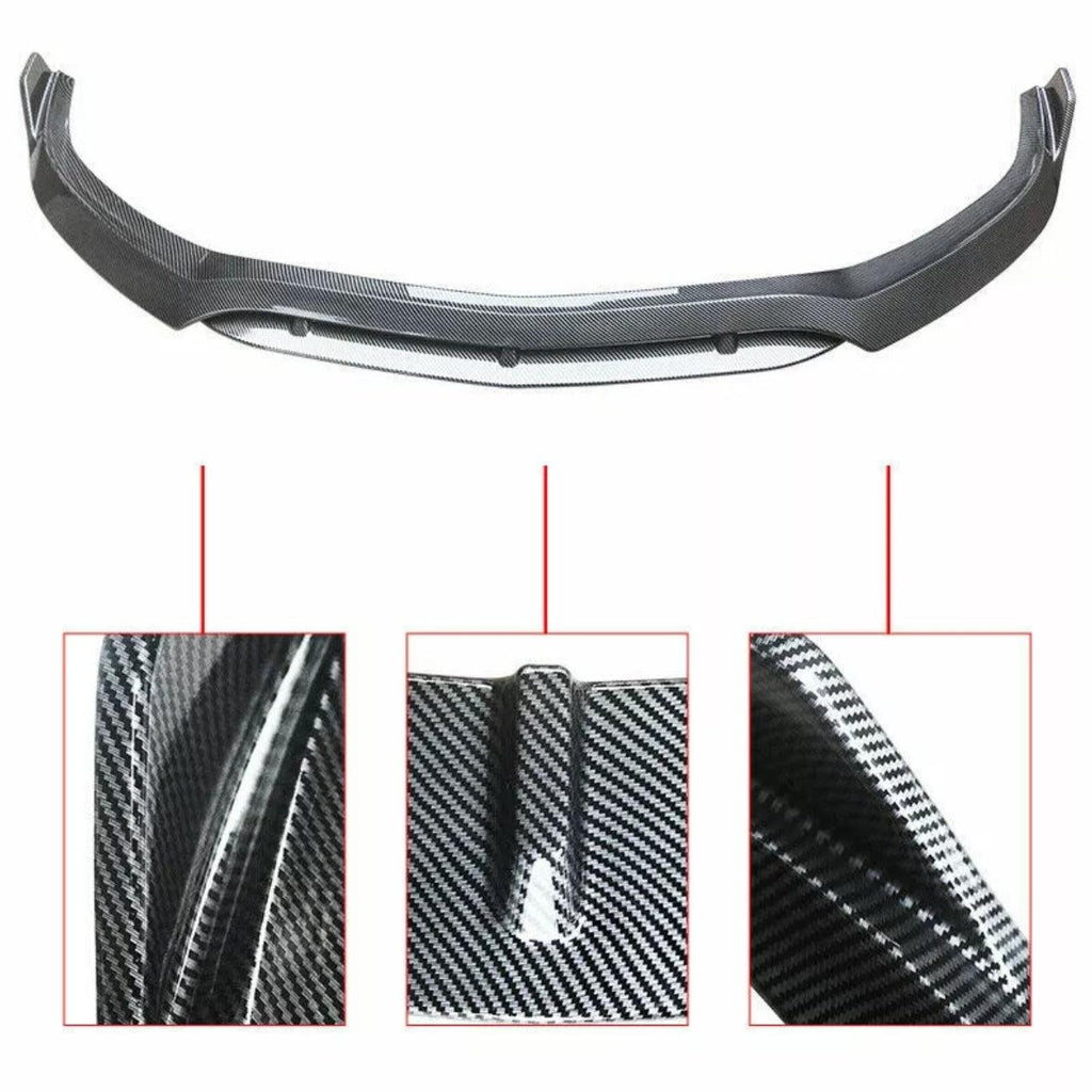 NINTE For 2015 - 2021 Mercedes Benz C63 Front Bumper lip B Style Splitter Front Lip - NINTE