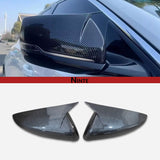 NINTE Ox Horn Mirror Covers For 2014-2025 Cadillac CT5 CT6 CTS Glossy Black