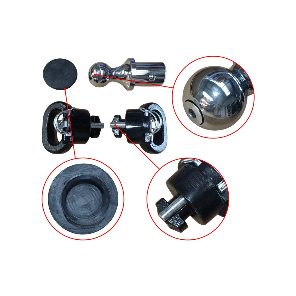 NINTE For 2013 - 2024 Dodge RAM 2500 3500 60638 Puck System 2 - 5/16" Gooseneck Hitch Kit Gooseneck Ball & Safety Chain Anchor Kit - NINTE