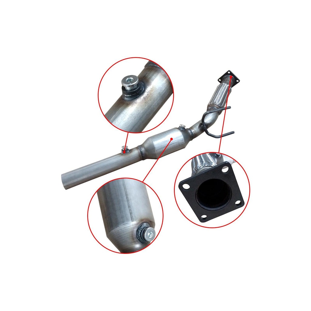 NINTE Exhaust Catalytic Converter Compatible with 2010 - 2014 Golf, 2005 - 2014 Jetta 2.5L (ONE O2 Sensor Port) Engine BGP (EPA Compliant)(Catalyst+ Grade) - NINTE