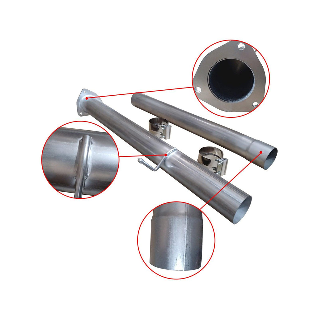 NINTE For 4''/5'' 2013 - 2018 6.7 Cummins DPF Delete Race Pipe Dodge Ram 2500/3500 - NINTE