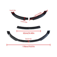 Charger l'image dans la galerie, NINTE For 2017 - 2023 Tesla Model 3 Front Lip 3 Pieces Sport Style Splitter - NINTE