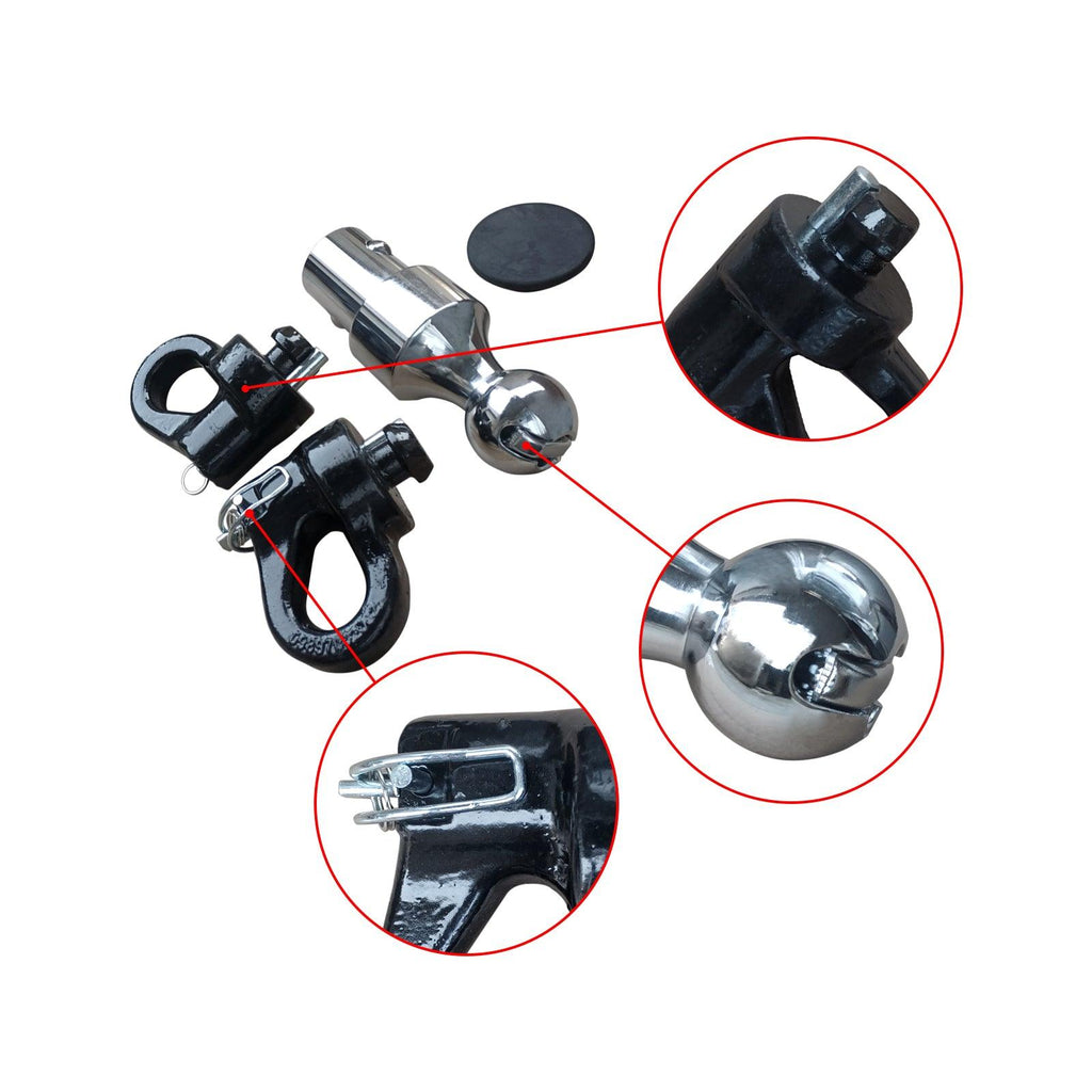 NINTE For 2013 - 2024 & Ford F250 F350 F450 & 2016 - 2024 Chevrolet Silverado GMC Sierra Nissan Titan XD 60639 Puck System Gooseneck Hitch Ball Kit - NINTE