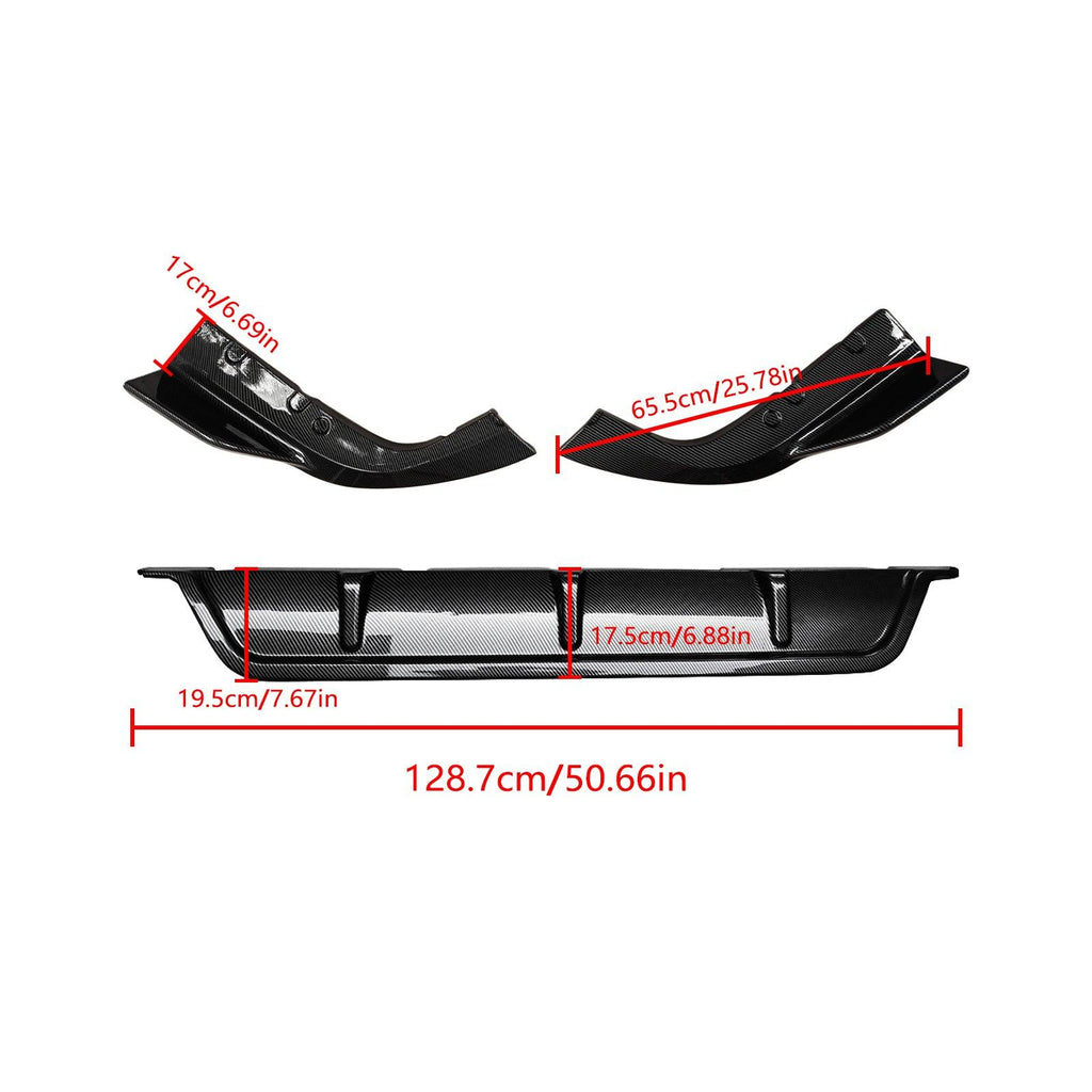NINTE For 2019 - 2025 BMW G05 X5 Rear Diffuser M Sport ABS Painted Rear Bumper Lip - NINTE