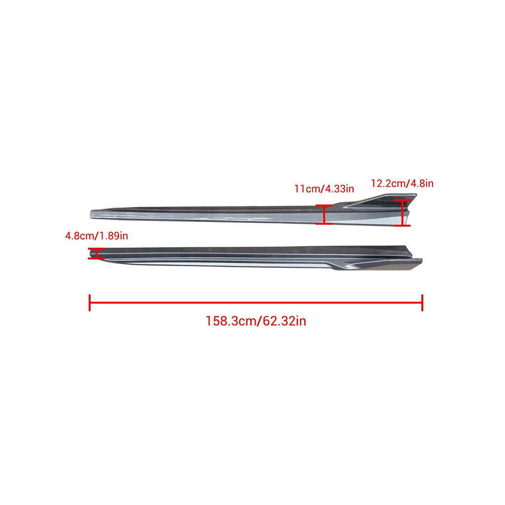 NINTE For 2020 - 2025 BMW G06 X6 M Sport Side Skirt Rocker Panel Extensions - NINTE