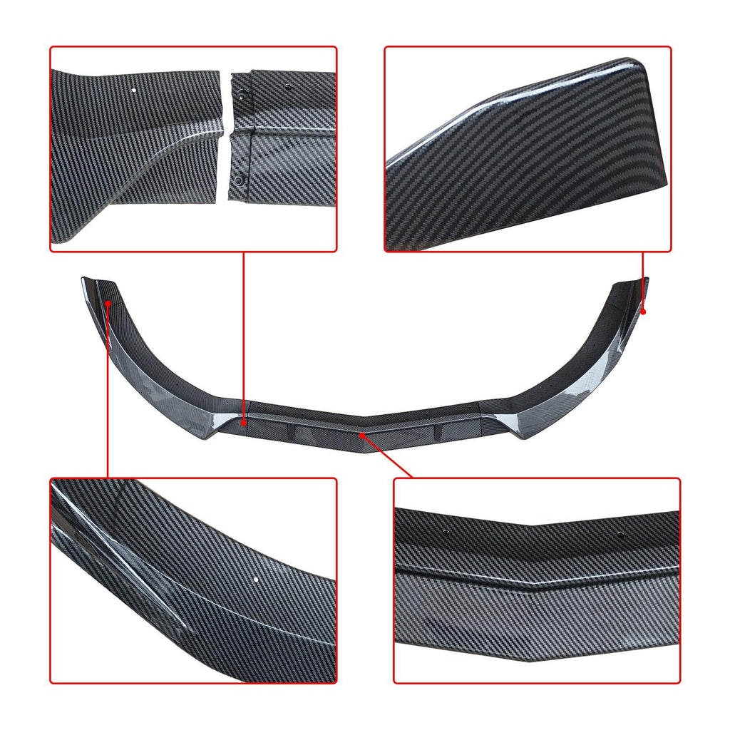 NINTE For 2015 - 2018 Mercedes Benz CLS W218 Front Lip Low Bumper Diffuser Air Dam Aerodynamic Body Kit Mod 3pcs - NINTE