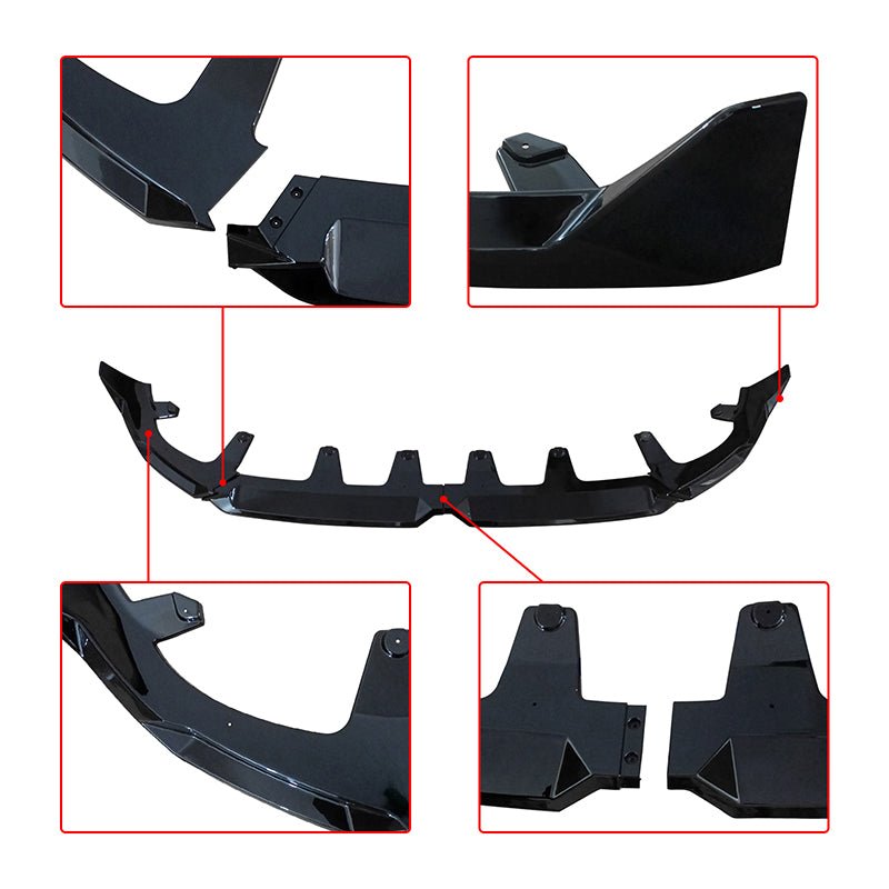 NINTE For 2025+ BMW X3 G45 M Sport MP Front Lip Front bumper Gloss Black - NINTE