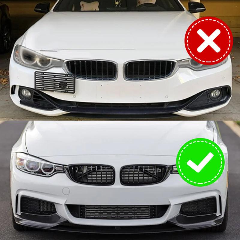 NINTE For 2014 - 2020 BMW F32 F33 F36 4 Series M Sport Front lip ABS Painted 4Pcs Front Bumper Splitter - NINTE