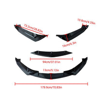 Cargar imagen en el visor de la galería, NINTE Front Lip For 2024 - 2026 Cadillac CT5 - V 3PC Gloss Black Front Bumper Splitter - NINTE