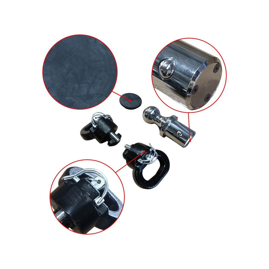 NINTE For 2013 - 2024 Dodge RAM 2500 3500 60638 Puck System 2 - 5/16" Gooseneck Hitch Kit Gooseneck Ball & Safety Chain Anchor Kit - NINTE