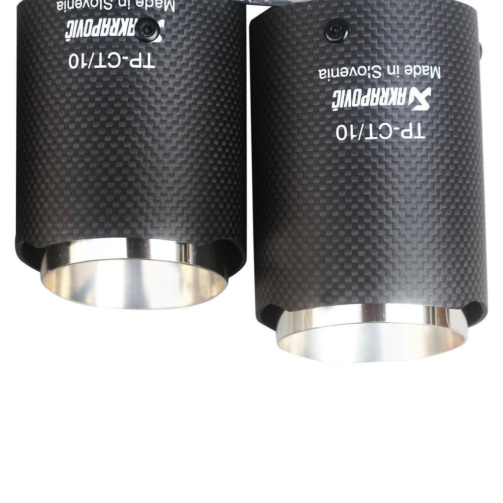 NINTE For 2022 2023 2024 2025 Honda Civic 11th Gen 6.5"Dual Rear Exhaust Tips Matte Carbon Look - NINTE