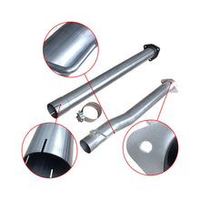 Laden Sie das Bild in den Galerie-Viewer, NINTE 4"/5" 2011 - 2023 Ford 6.7 Powerstroke DPF Delete Race Pipe w/Muffler Exhaust - NINTE