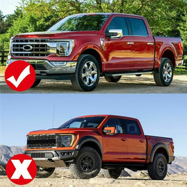NINTE For 2021 - 2024 Ford F150 Trim Accessories Front Fender Side Vent Decor Cover - NINTE