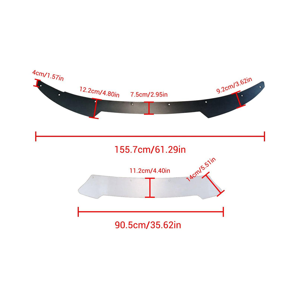 NINTE For 2015 - 2024 Dodge Charger Rear WickerBill Spoiler Gloss Black - NINTE