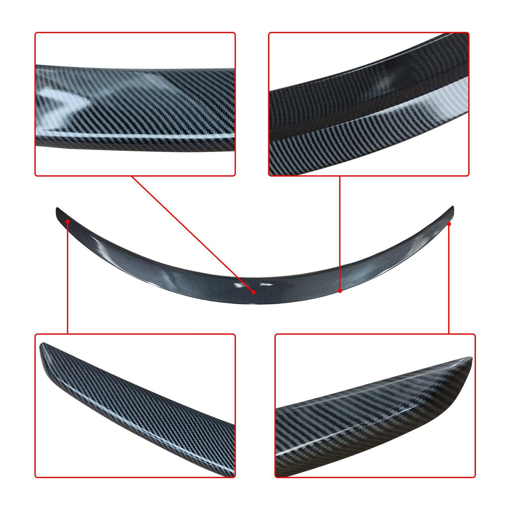 NINTE For 2015 - 2019 Mercedes Benz W205 C Class C180 C200 C250 C300 C63 C43 2 Door Coupe Trunk Spoiler Painted ABS Carbon Fiber Coating Wing - NINTE