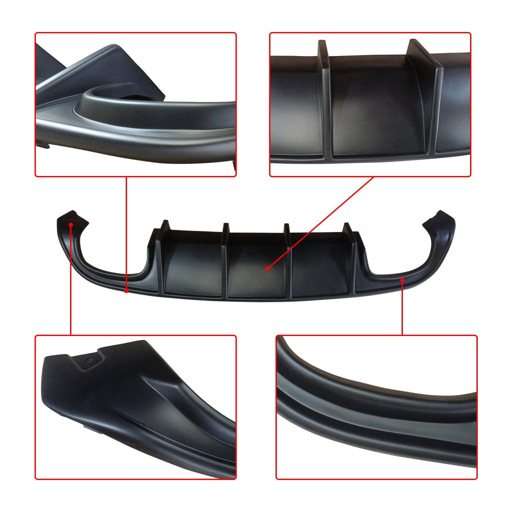 NINTE For 2015 - 2023 Dodge Charger Quad Exhaust Rear Diffuser NOT for Wide body - NINTE
