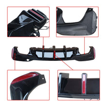 Load image into Gallery viewer, NINTE For BMW 2017 - 2023 M5 CS W/LED G30 G31 G38 530i 540i 550i Rear Diffuser Gloss Black - NINTE