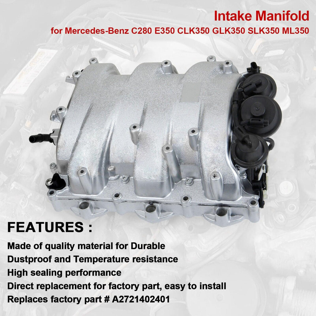NINTE For Mercedes - Benz C280 E350 CLK350 GLK350 SLK350 ML350Intake Manifold Assembly A2721402401 - NINTE
