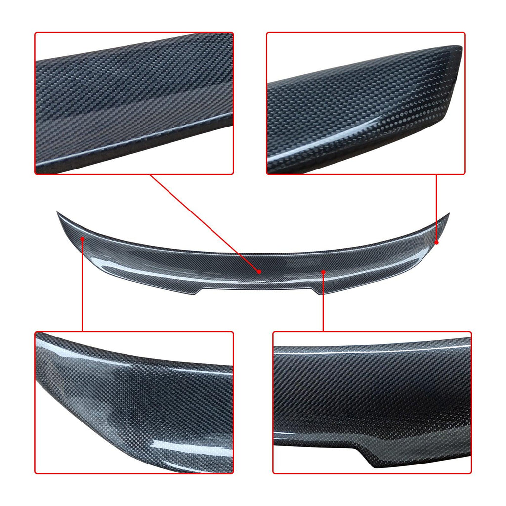NINTE For 2022 - 2025 BMW 2 Series Coupe G42 G87 M2 220i 230i M240i Real Carbon Fiber Rear Spoiler PSM Style - NINTE