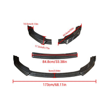 Load image into Gallery viewer, NINTE For 2010 - 2013 Infiniti G37 Sedan ABS 3 Pieces Front Bumper Lip Splitter Front Bumper Lip Spoiler Air Chin Body Kit Splitter - NINTE
