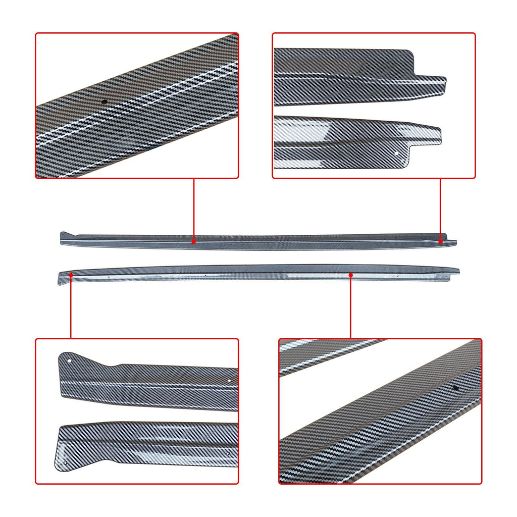 NINTE Side Skirts For 2014 - 2018 BMW 5 Series X5 F15 X6 F16 X5M F85 X6M F86 Rocker Panel Extension Lips MP Style - NINTE