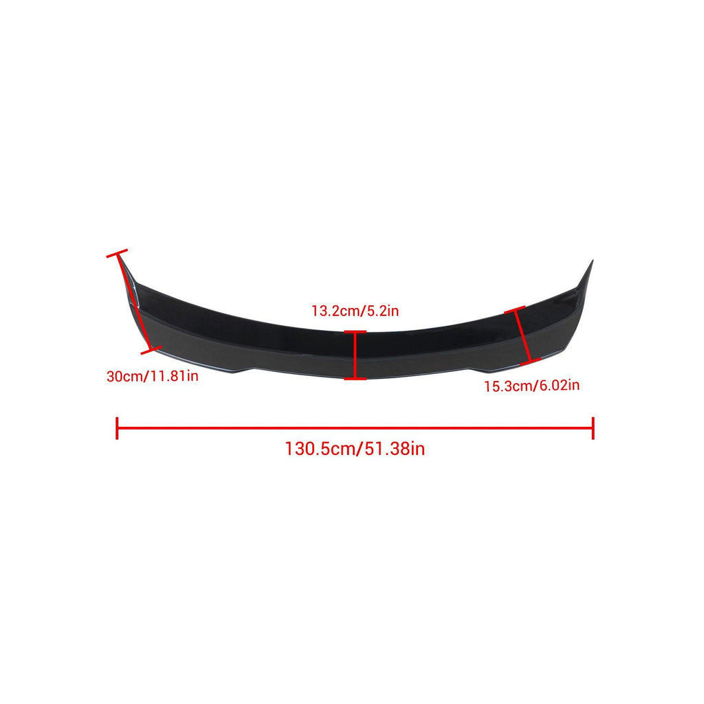 NINTE Spoiler for 2020 - 2025 CADILLAC CT4 V Black Wing STYLE Gloss High Kick Duckbill Trunk Wing - NINTE
