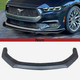NINTE Front Lip For 2024 - 2025 Ford Mustang ECO G Style ABS Matte Black - NINTE