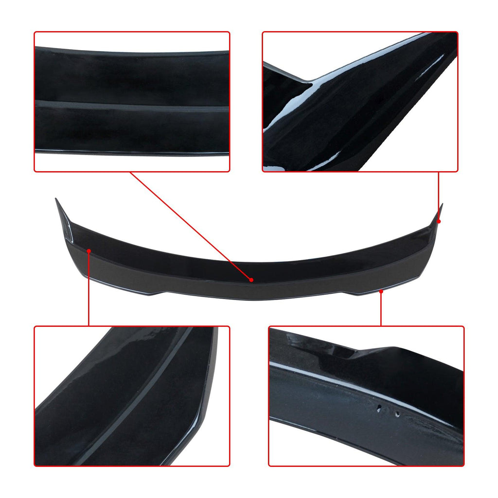 NINTE Spoiler for 2020 - 2025 CADILLAC CT4 V Black Wing STYLE Gloss High Kick Duckbill Trunk Wing - NINTE
