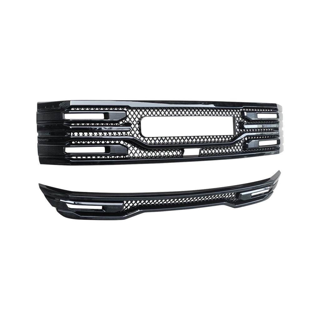 NINTE For 2022 - 2025 GMC Sierra 1500 AT4 SLT Grille Cover ABS Mesh Style with Camera Hole Non - replacement - NINTE