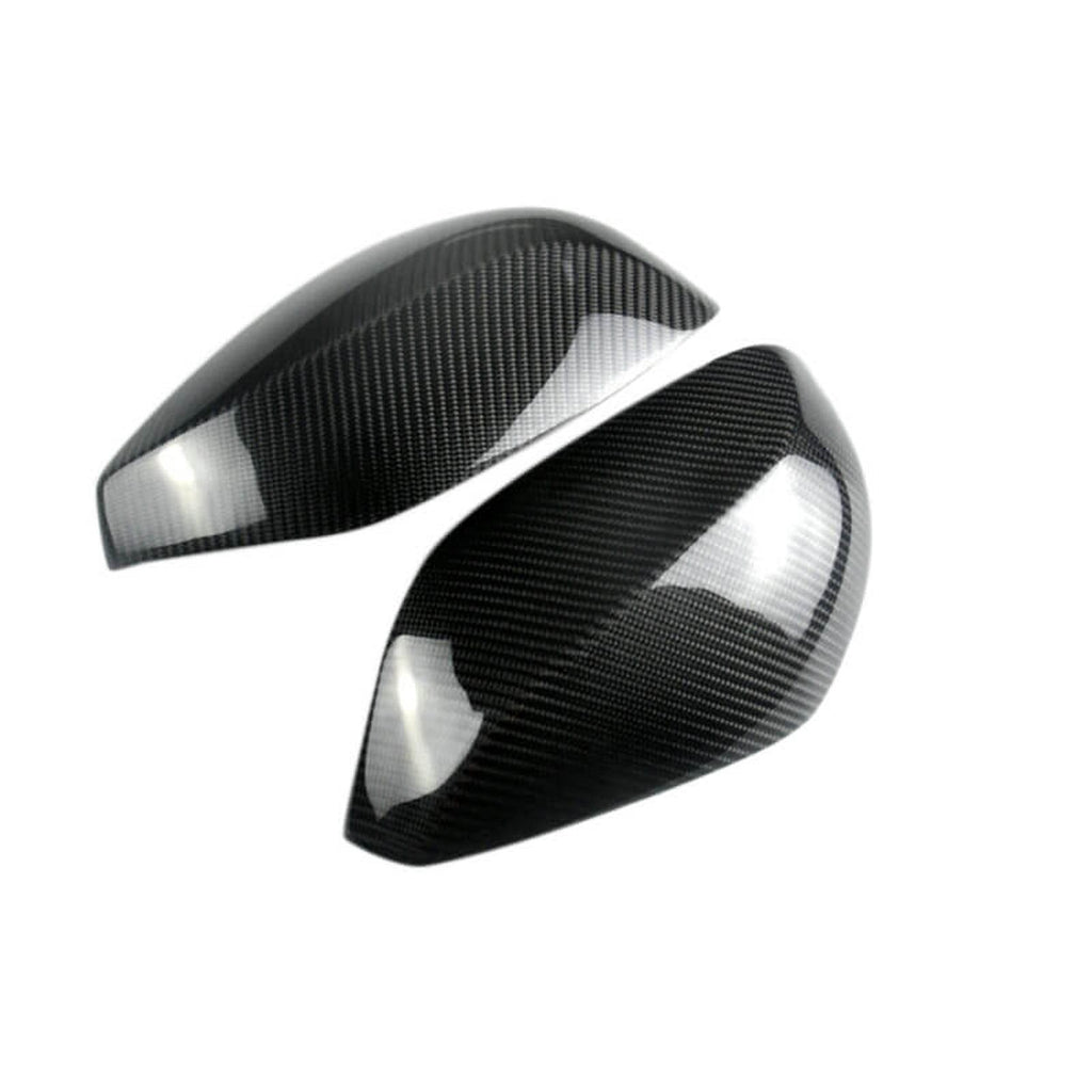 NINTE Real Carbon Fiber Mirror Caps For 2014 - 2024 Infiniti QX30 Q50S Q50 Q60 Q70 Tape - On Overlay View Mirror Covers Cap(NOT the Replacement) - NINTE