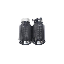 Charger l'image dans la galerie, NINTE Exhaust Tip Universal For BMW M Performance Stainless Steel and Glossy Real Car Tail Pipe 2.48“ Inlet 3.6” Outlet 7" Length 2PCS - NINTE