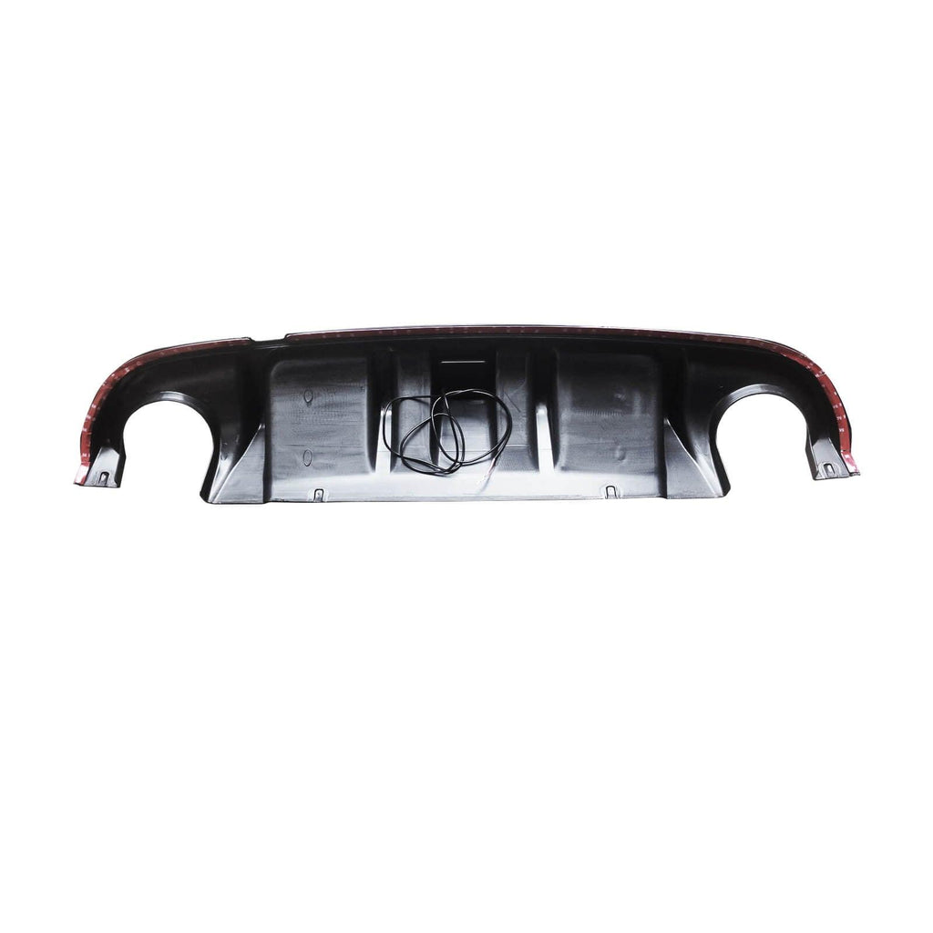 NINTE For 2014 - 2017 INFINITI Q50 Rear Diffuser Rear Bumper Lip Rear Lip Real functional Brake Light - NINTE