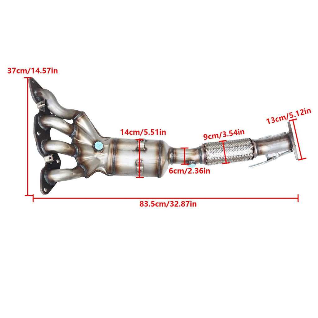 NINTE For 2012 - 2018 Ford Focus 2.0L Catalytic Converter EPA Exhaust Manifold w/gasket - NINTE