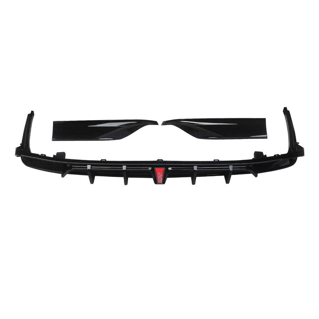 NINTE For 2018 - 2022 Honda Accord Rear Diffuser with LED Brake Light Apron Spats ABS Painted Rear Lip - NINTE