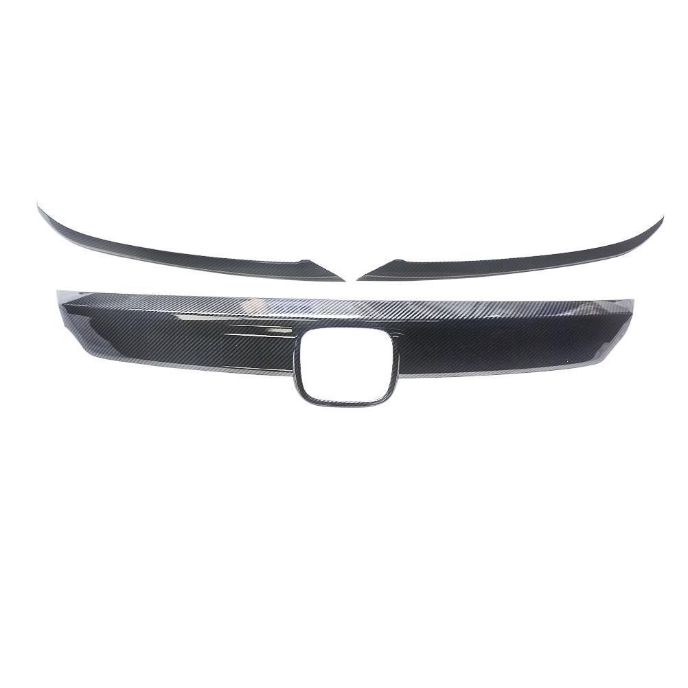 NINTE For 2018 - 2020 Honda Accord Front Bumper Hood Grille Cover W/Eyelid Molding Grille Cover ABS - NINTE