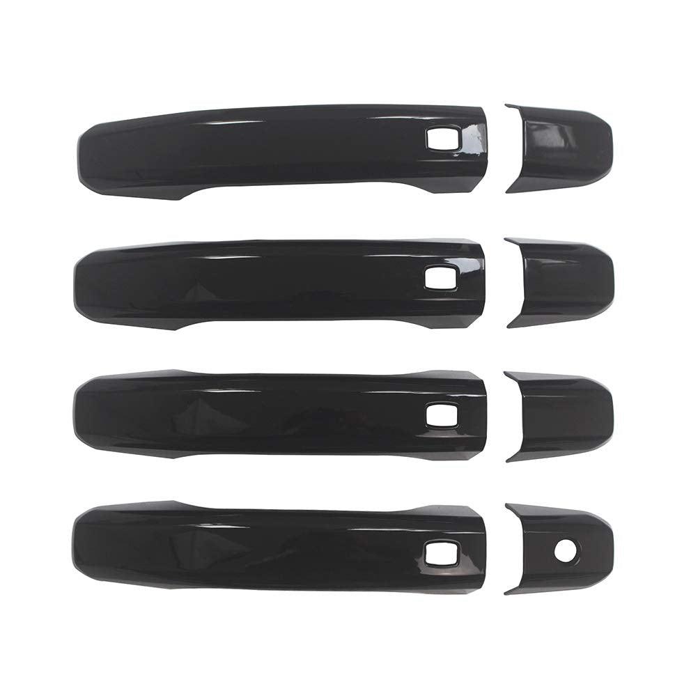 NINTE For 2014 - 2020 Sierra 1500 Silverado 1500 Door Handle Covers with 4 Smart Keyholes - NINTE