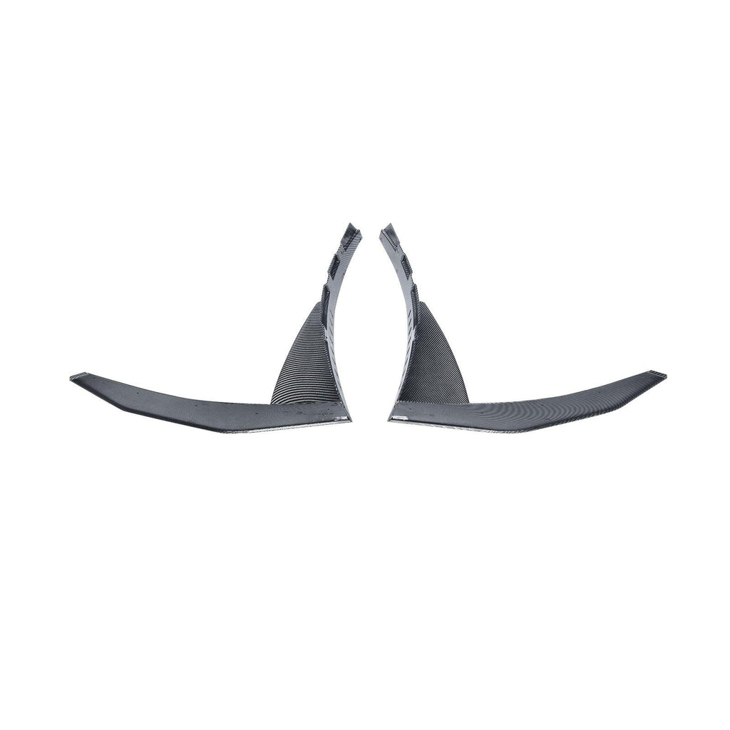 NINTE For 2014 - 2019 Chevrolet Corvette C7 Z06 Z07 Front Splitter Extension Winglets ABS Painted Front Bumper Corner Spoiler - NINTE