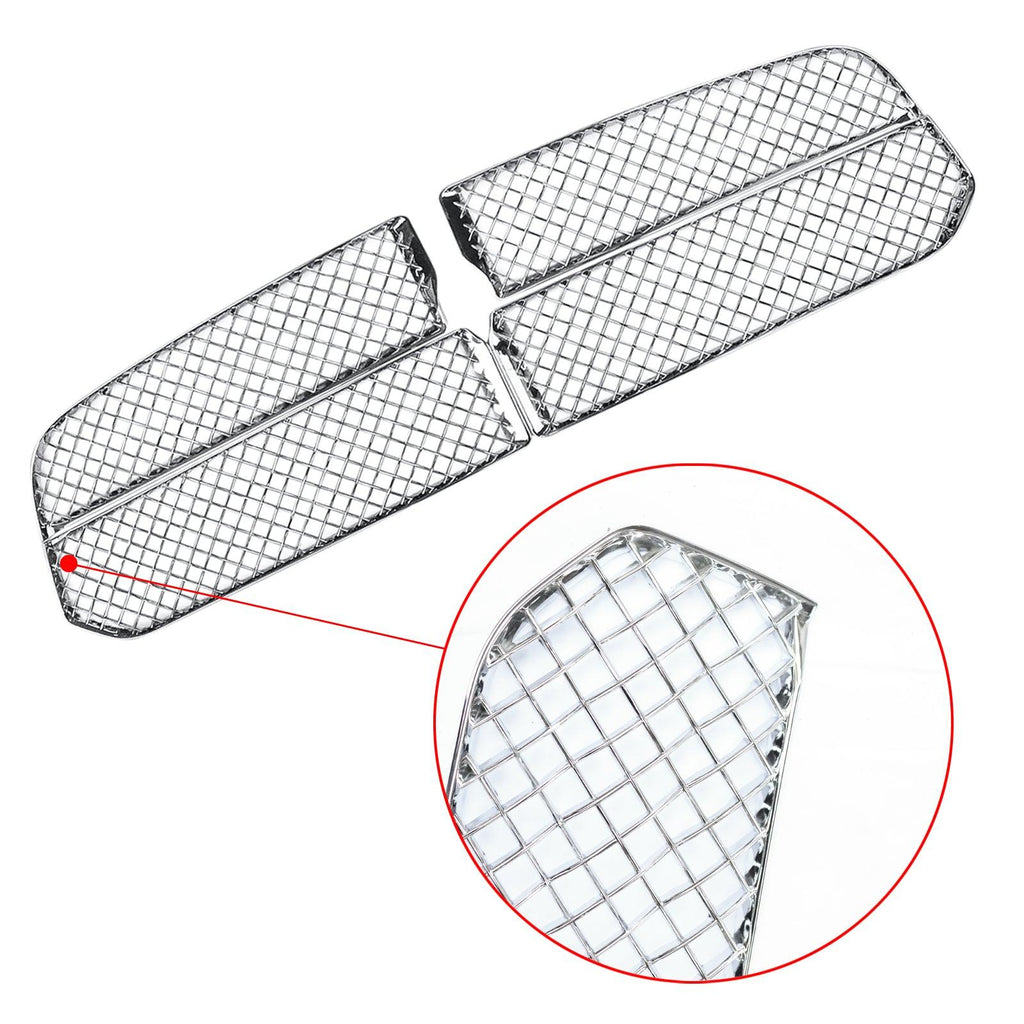 NINTE For 2013 - 2018 Dodge Ram 1500 Chrome Grille Overlay ABS Mesh Grill Trim 4PCs - NINTE