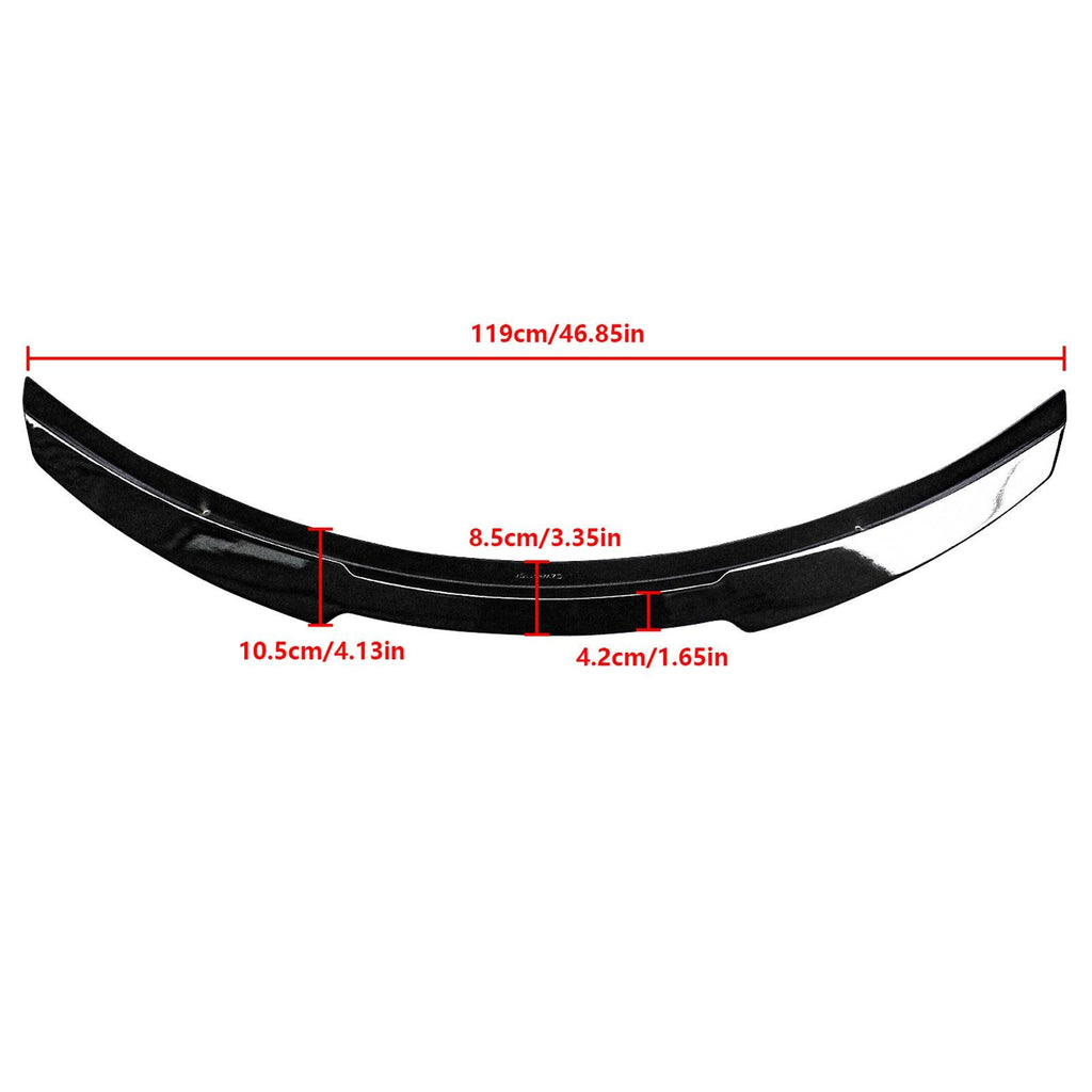 NINTE For 2017 - 2023 Infiniti Q60 Painted M4 Style Rear Spoiler Trunk Spoiler Wing Decklid - NINTE