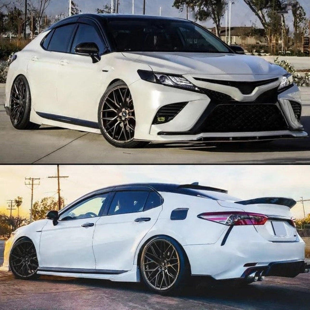 NINTE For 2018 - 2024 TOYOTA CAMRY Clip - on Black Trim Window Visor Rain Guard Deflector - NINTE