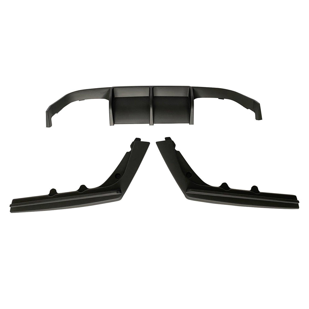 NINTE For 2015 - 2020 BMW F80 M3 F82 M4 F83 3PCs Rear Diffuser ABS Painted V Style Rear Bumper Lip - NINTE