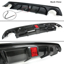 Cargar imagen en el visor de la galería, NINTE For 2018 - 2024 Infiniti Q50 Rear Diffuser Real Carbon Fiber With LED Brake Light Rear Lip Diffuser - NINTE