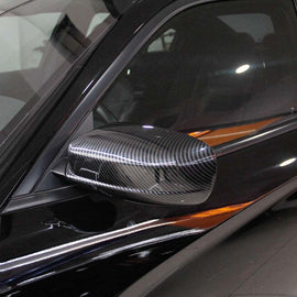 NINITE Mirror Cover For 2011 - 2023 Dodge Charger ABS Carbon Look Rear Vew Mirror Caps - NINTE