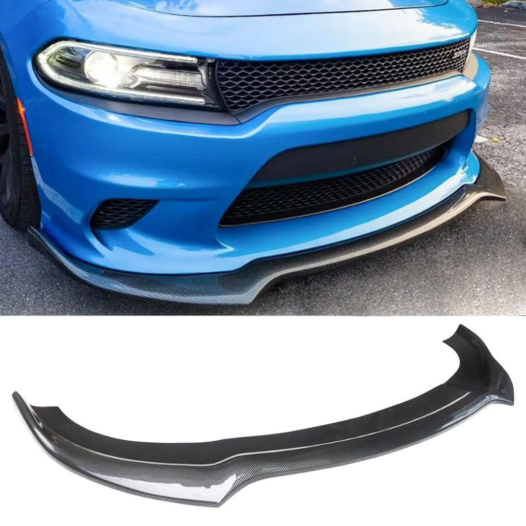 NINTE For 2015 - 2022 Dodge Charger SRT Front Bumper Lip Splitter 1 Solid Piece Style - NINTE