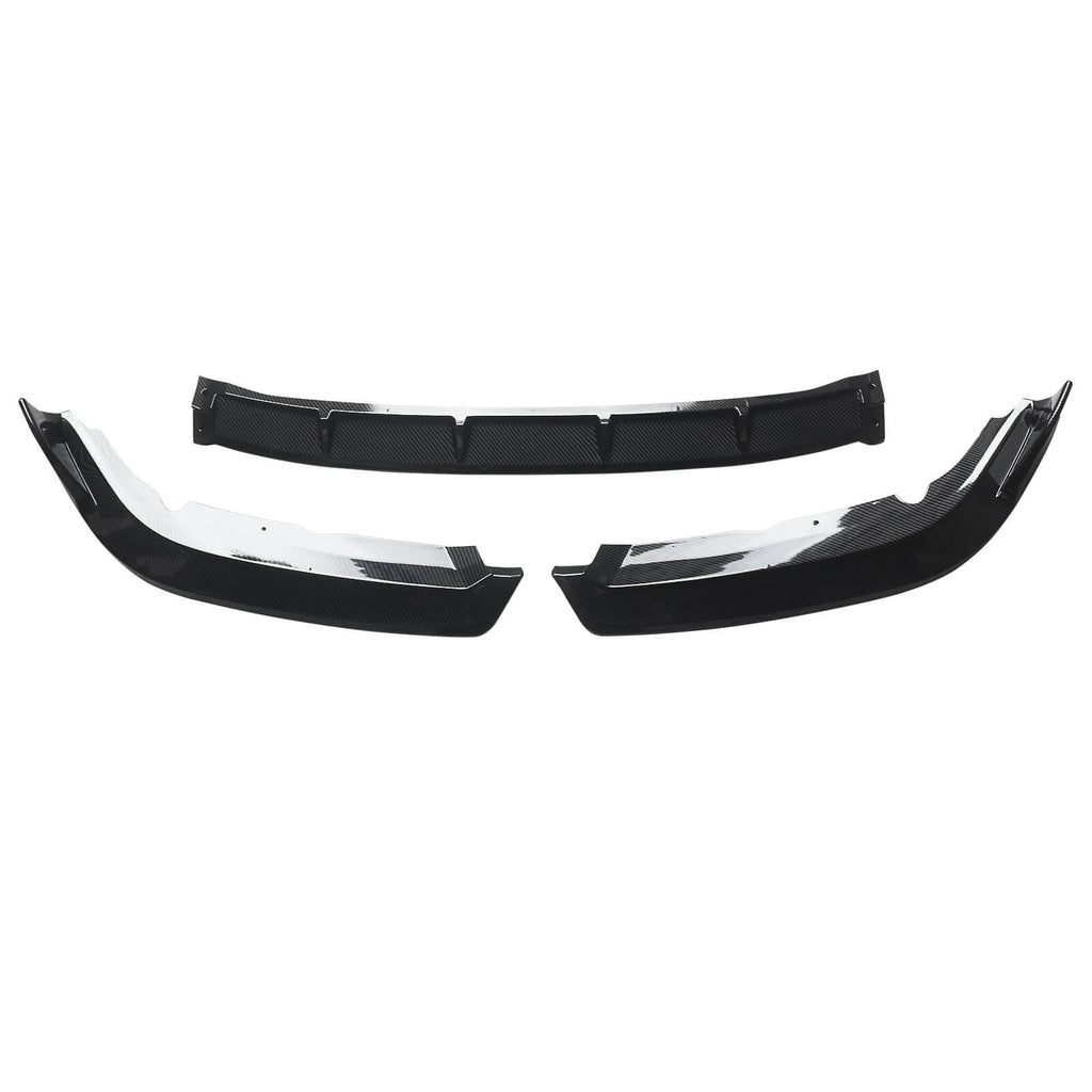 NINTE For 2019 - 2021 Honda Civic Sedan 10th Gen FC1/FC2/FC5 Facelift Front Bumper Lip Splitter 3 Pieces PP Painted - NINTE
