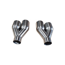Load image into Gallery viewer, NINTE Pair of Dual Exhaust Tips Staggered Single Wall 304 Stainless Steel for ID: 2.5 inch/OD: 3.5"/ Length: 10.25" - NINTE