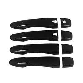 NINTE For 2014 - 2020 Nissan Rogue & X - Trail Black w/ 2 smart hole Door Handle Covers - NINTE